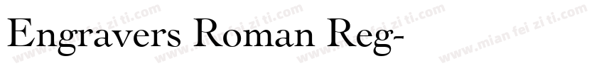 Engravers Roman Reg字体转换